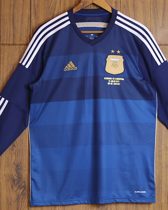 Camisola Retro Argentina 2014 Alternativa Manga Comprida