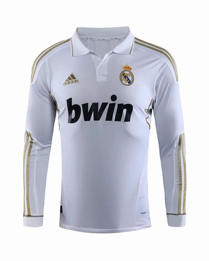 Camisola Retro Real Madrid 2012 Principal Manga Comprida