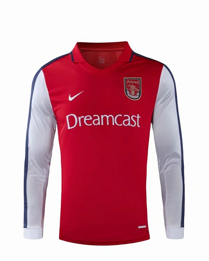 Camisola Retro Arsenal 2000 Principal Manga Comprida