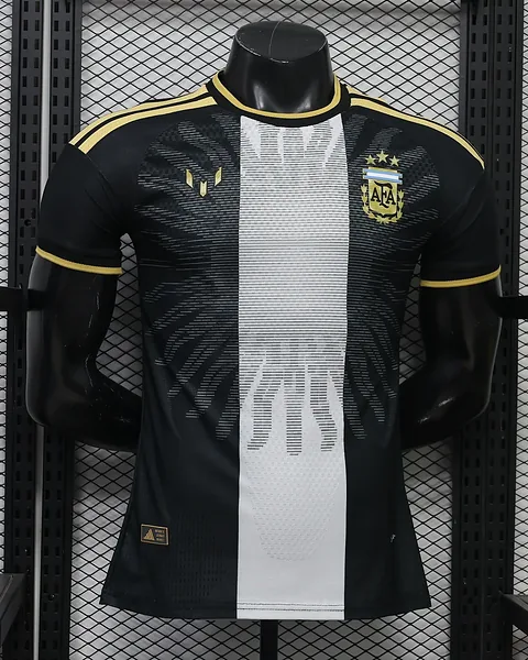 Camisola Argentina 26/27 Comemorativa Messi Preta Versão Jogador