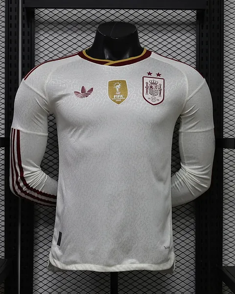 Camisola Espanha 26/27 Alternativa Versão Jogador Manga Comprida