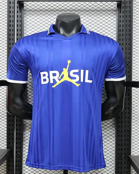 Camisola Brasil 26/27 Jordan Azul Versão Jogador