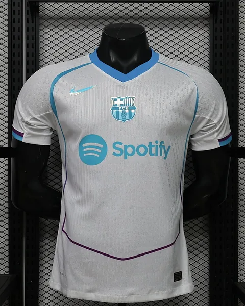 Camisola Barcelona 26/27 Edição Especial Branca Versão Jogador