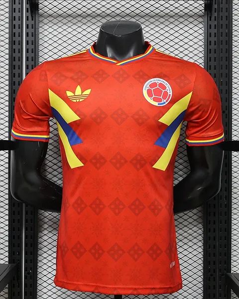 Camisola Colômbia 26/27 Edição Especial Vermelha Versão Jogador