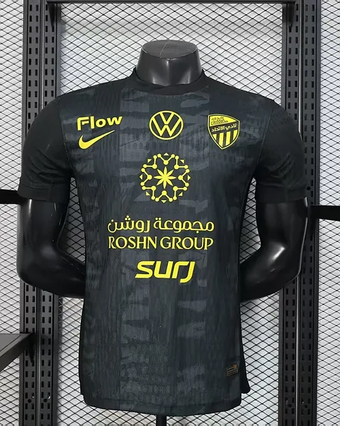 Camisola Al-Ittihad Preta Versão Jogador