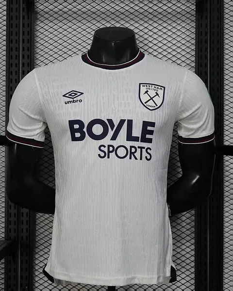 Camisola West Ham 25/26 Branca Versão Jogador