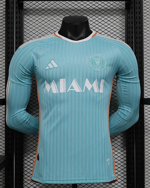 Camisola Inter Miami Terceira Versão Jogador Manga Comprida