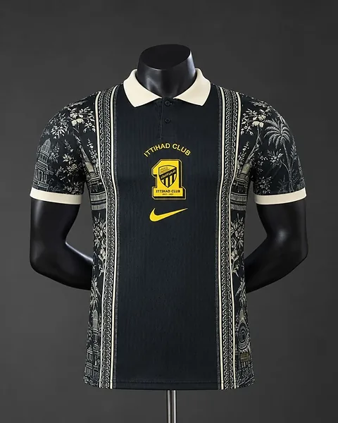 Camisola Al-Ittihad 26/27 Edição Especial Preta Versão Jogador