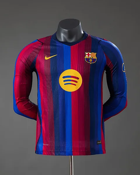 Camisola Barcelona 26/27 Principal Versão Jogador Manga Comprida