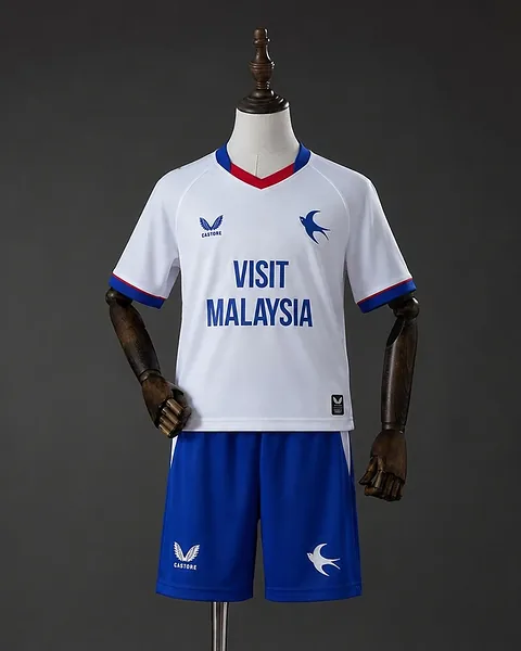 Kit Criança Cardiff City 26/27 Alternativa