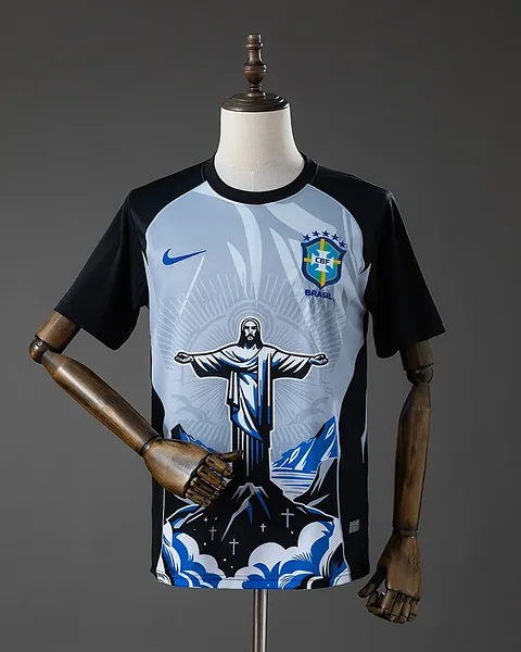 Camisola Brasil 2026 Edição Especial Cinzenta