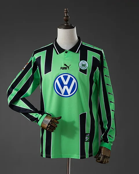 Camisola Retro Wolfsburgo 1999/00 Alternativa Manga Comprida