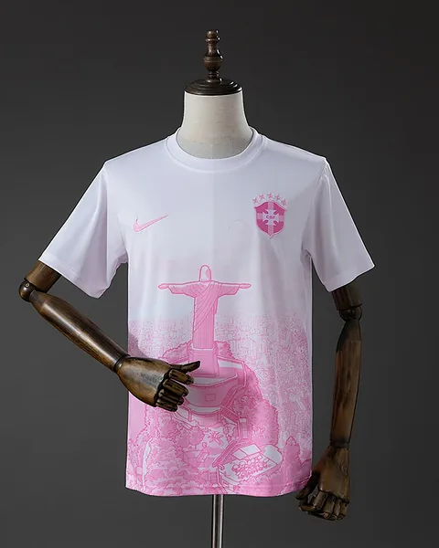 Camisola Brasil 2026 Edição Especial Rosa · Modelo 2