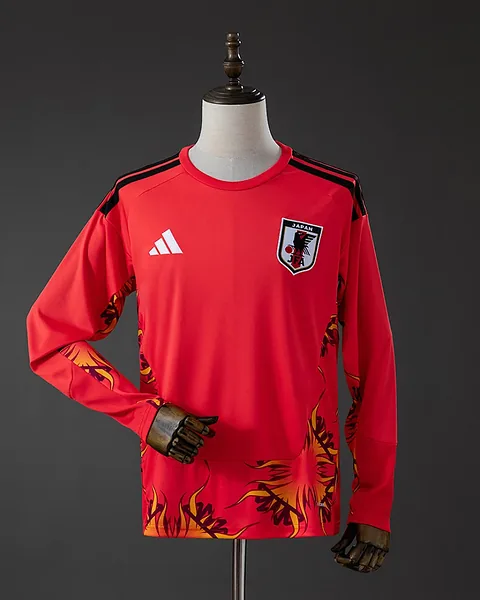 Camisola Japão 2026 Guarda-Redes Vermelha Manga Comprida