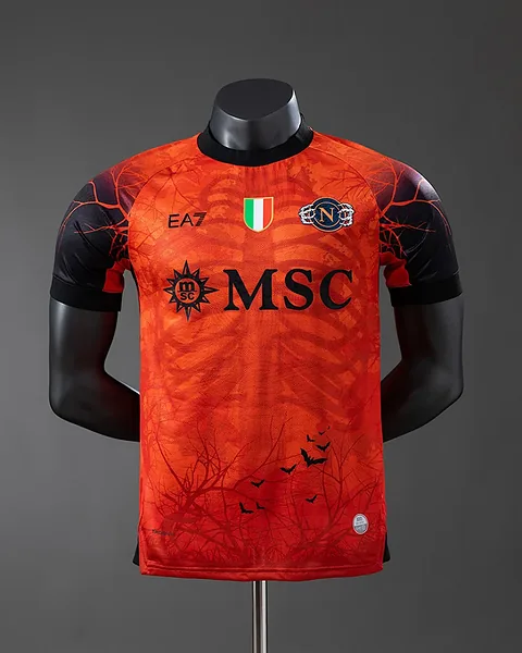 Camisola Nápoles 25/26 Edição Especial Laranja Versão Jogador