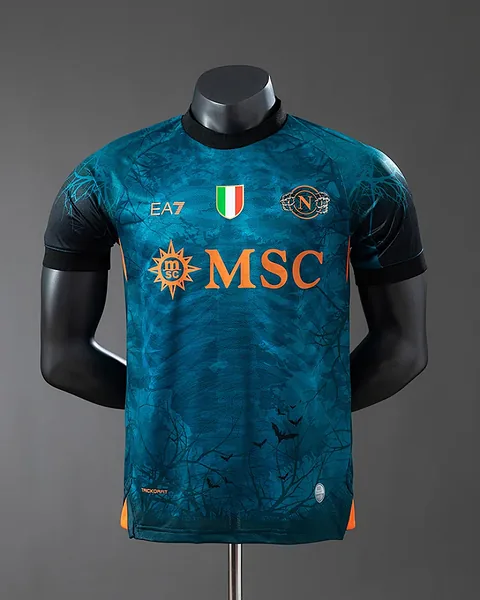Camisola Nápoles 25/26 Edição Especial Azul Versão Jogador