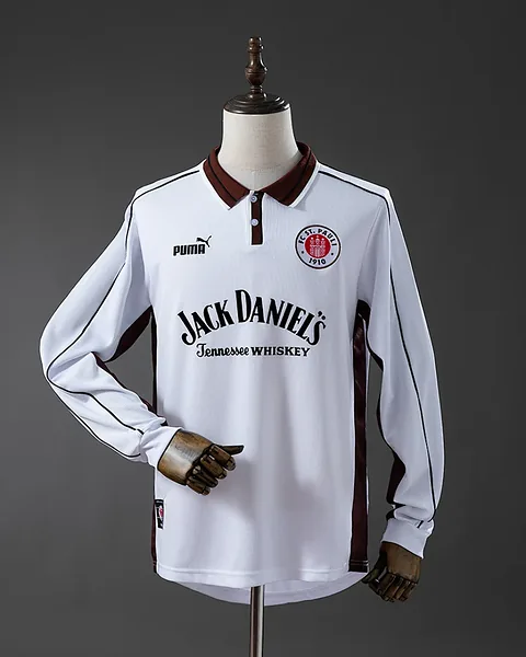 Camisola Retro St. Pauli 1999/00 Principal Manga Comprida