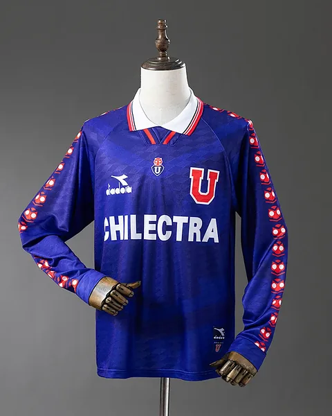Camisola Retro Universidad de Chile 1996 Principal Manga Comprida