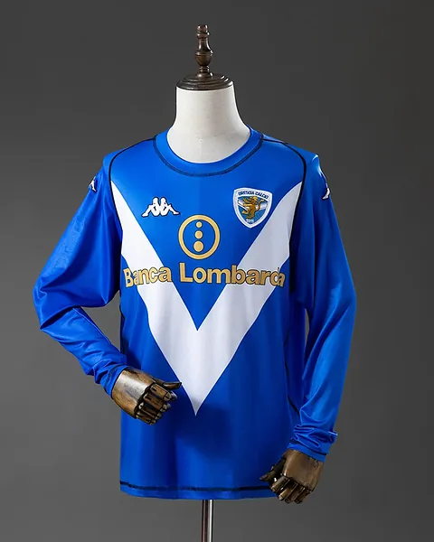 Camisola Retro Brescia 2003 Principal Manga Comprida