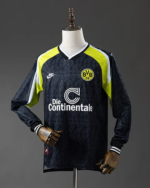 Camisola Retro Borussia Dortmund 1995/96 Alternativa Manga Comprida