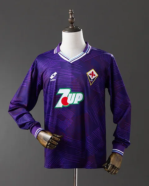 Camisola Retro Fiorentina 1992/93 Principal Manga Comprida