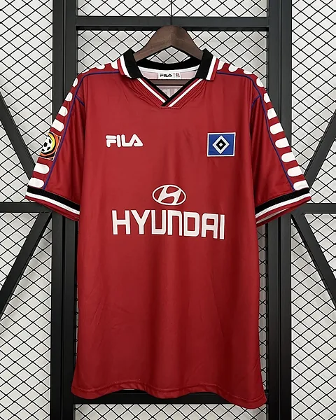 Camisola Retro Hamburgo 2000 Vermelha