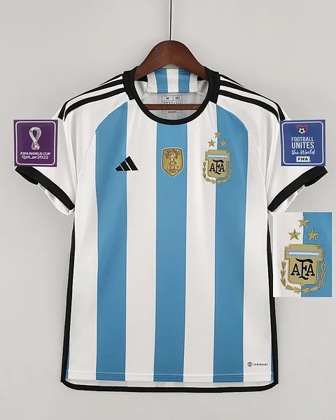 Camisola Retro Argentina 2022 Principal Mundial