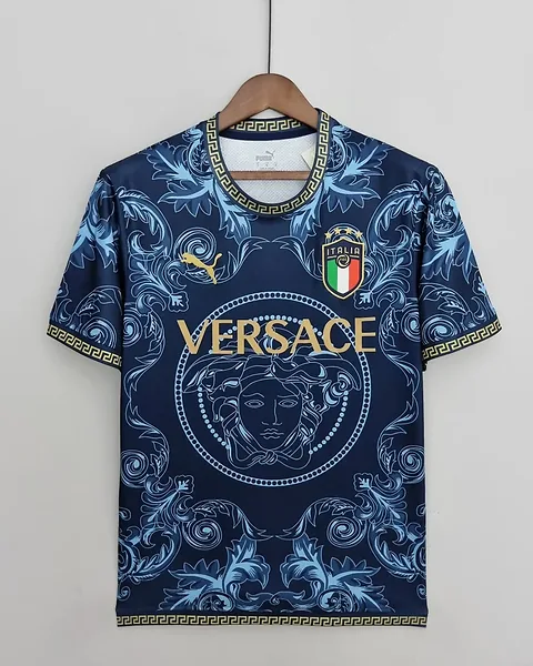 Camisola Retro Itália 2022 Edição Especial Azul