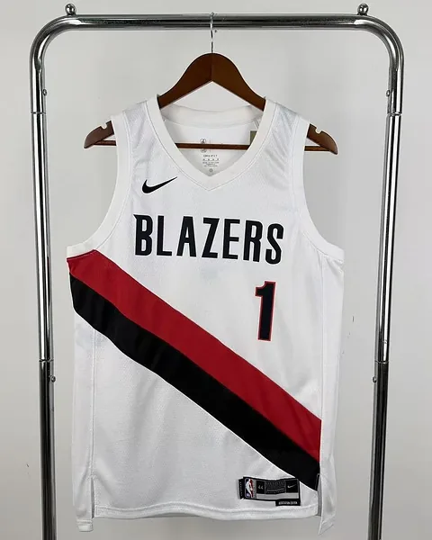 Camisola NBA Portland Trail Blazers Ja Morant #1 Branca 2026
