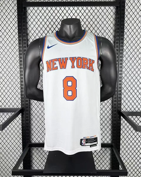Camisola NBA New York Knicks #8 Branca 2023