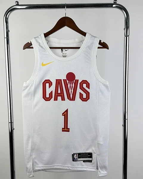 Camisola NBA Cleveland Cavaliers James Harden #1 Branca 2023