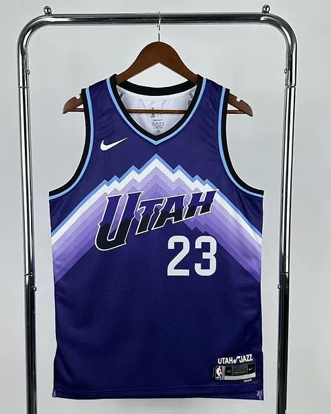 Camisola NBA Utah Jazz Lauri Markkanen #23 Roxa 2026