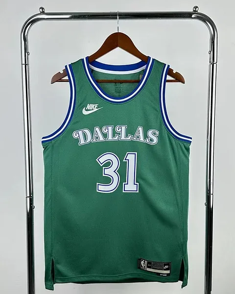 Camisola NBA Dallas Mavericks Klay Thompson #31 Retro Edição Especial Verde 2026