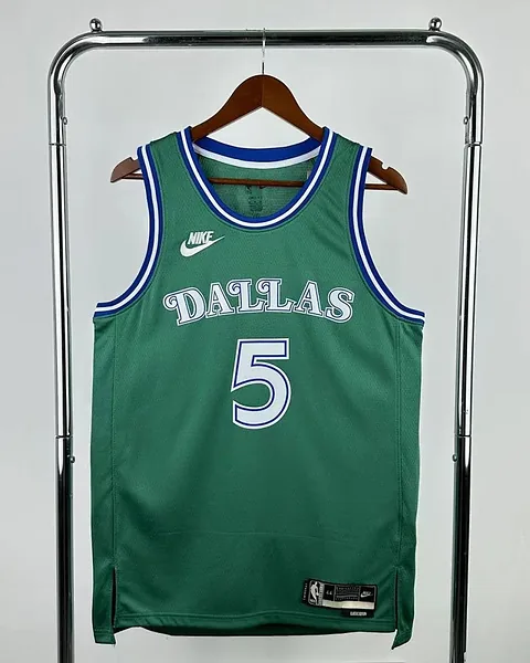 Camisola NBA Dallas Mavericks D'Angelo Russell #5 Retro Edição Especial Verde 2026