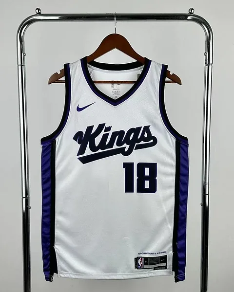 Camisola NBA Sacramento Kings Russell Westbrook #18 Branca 2024