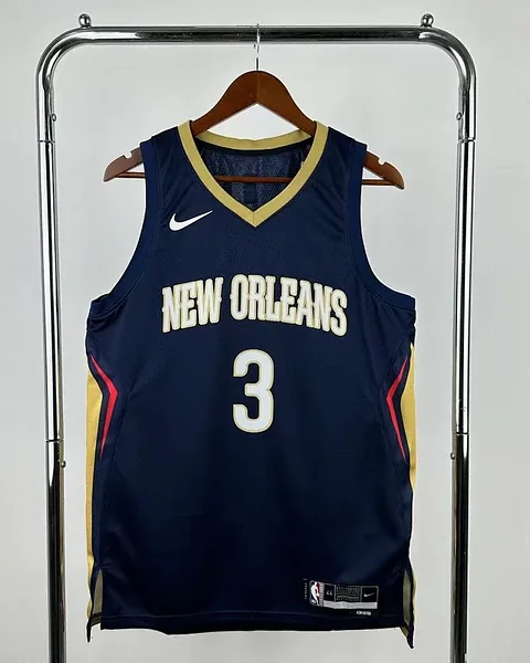 Camisola NBA New Orleans Pelicans Jordan Poole #3 Azul-Marinho