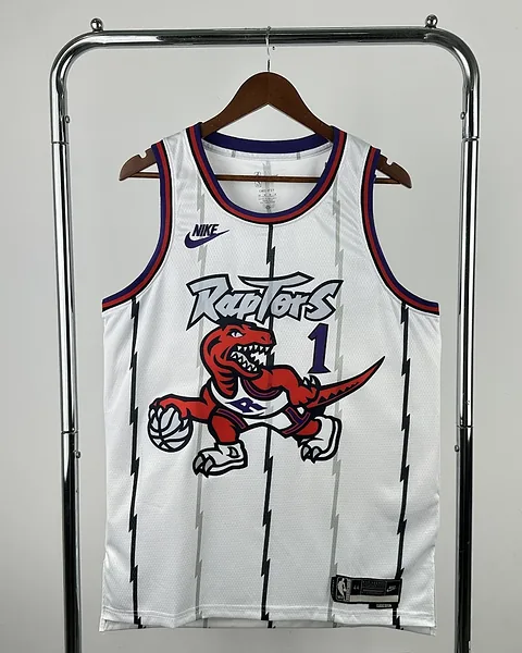 Camisola NBA Toronto Raptors Tracy McGrady #1 Retro Edição Especial Branca 2026