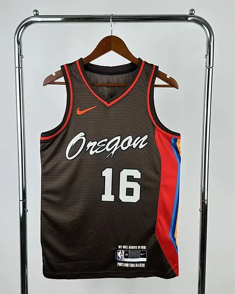 Camisola NBA Portland Trail Blazers Yang Hansen #16 City Edition 2021