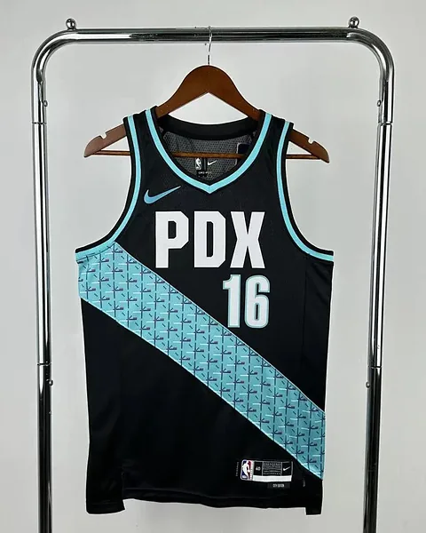 Camisola NBA Portland Trail Blazers Yang Hansen #16 City Edition 2026