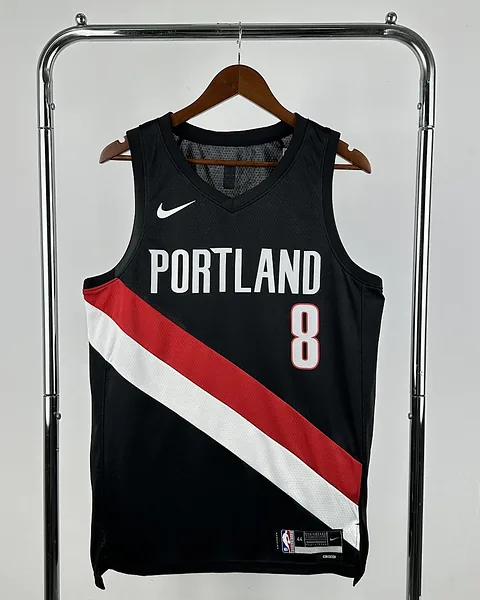 Camisola NBA Portland Trail Blazers Deni Avdija #8 Preta 2026
