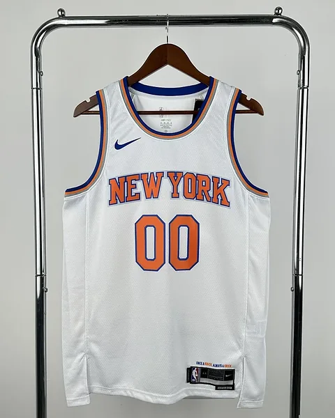 Camisola NBA New York Knicks Jordan Clarkson #00 Branca 2023