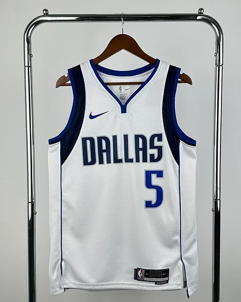 Camisola NBA Dallas Mavericks D'Angelo Russell #5 Branca