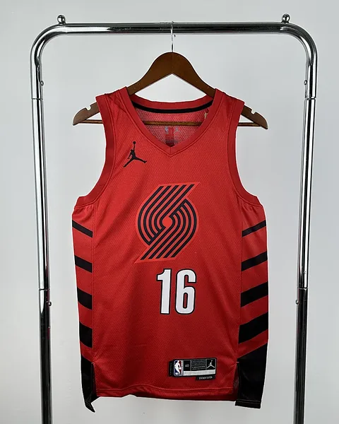 Camisola NBA Portland Trail Blazers Yang Hansen #16 Jordan 2023