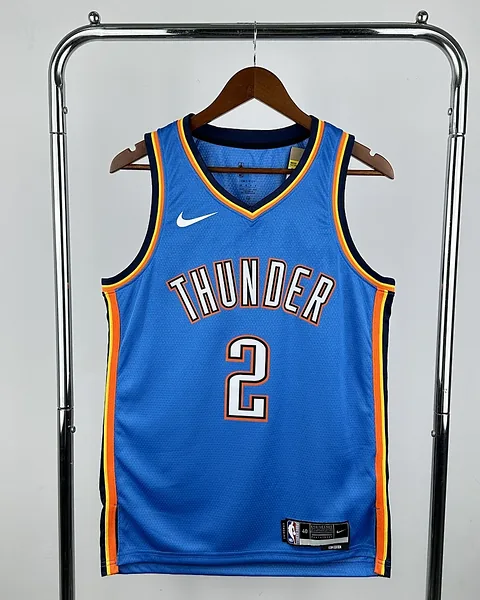 Camisola NBA Oklahoma City Thunder Shai Gilgeous-Alexander #2 Azul 2023