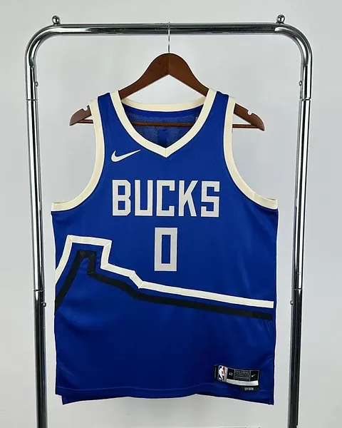 Camisola NBA Milwaukee Bucks Damian Lillard #0 City Edition 2025