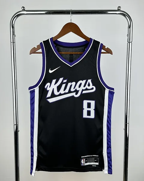 Camisola NBA Sacramento Kings Zach LaVine #8 Preta 2024