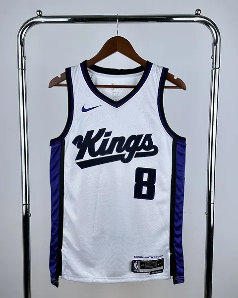 Camisola NBA Sacramento Kings Zach LaVine #8 Branca 2024