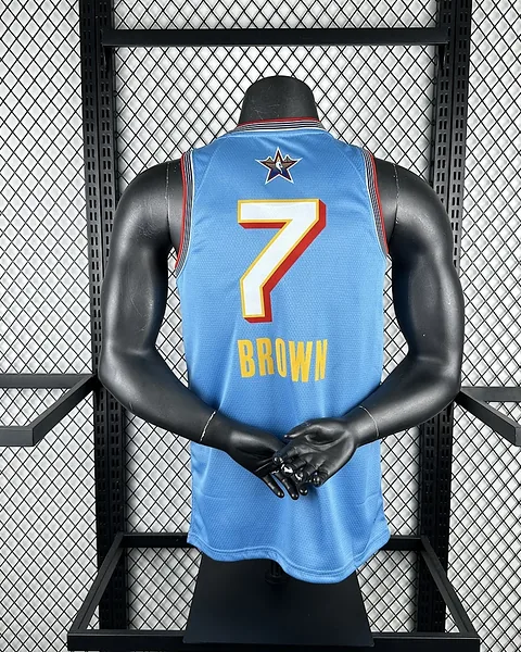 Camisola NBA All-Star Jaylen Brown #7 Edição Especial Azul-Clara 2025