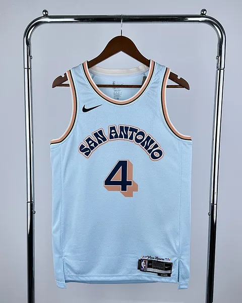 Camisola NBA San Antonio Spurs De'Aaron Fox #4 City Edition 2025
