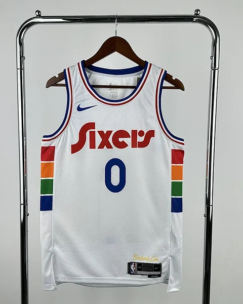 Camisola NBA Philadelphia 76ers Tyrese Maxey #0 Edição Especial 2025